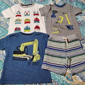 Gymboree boy 4T t-shirts, shorts